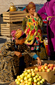 Khiva, Uzbekistan, Market Apple Sellers