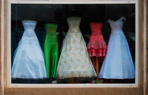 Bucharest Dress Shop Window