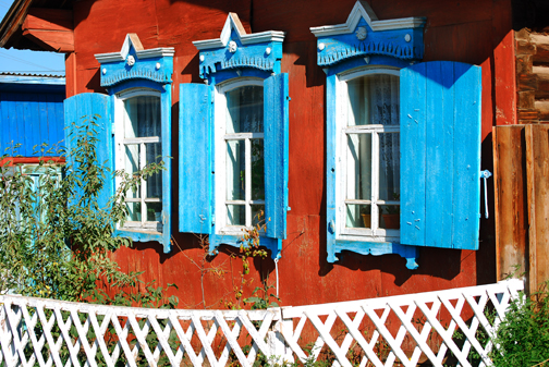 Village of Old Believers, 3 Blue Windows