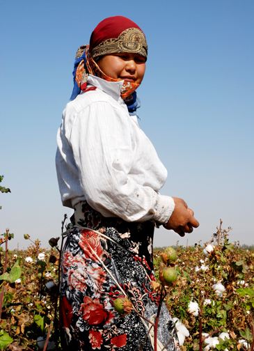 Uzbekistan, Cotton Picker