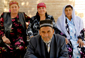 Samarkand, Uzbekistan, Man With His Three Wives