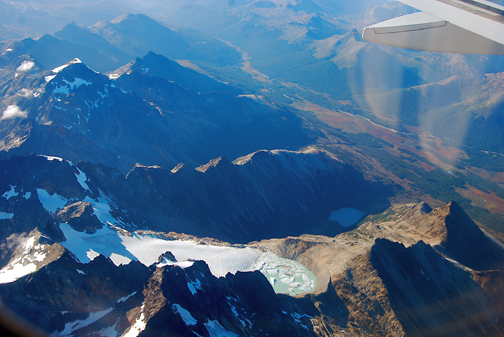 Approaching Ushuaia by Plane