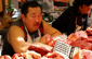 Meat Seller in Ulan Ude Market