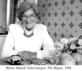 Photograph of Henny Juliard, Scheveningen, The Hague, 1986