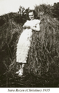 Photograph of Sara Rozen (Christine) 1935