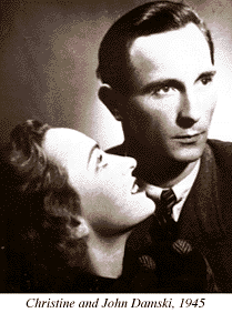 Photograph of Christine and John Damski, 1945